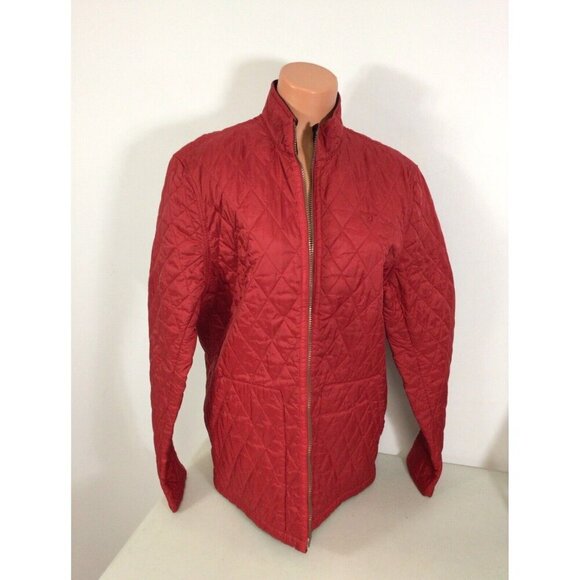 Barbour Lakeside Quilt Jacket Red Large Lightweight Quilted Coat - Picture 1 of 10